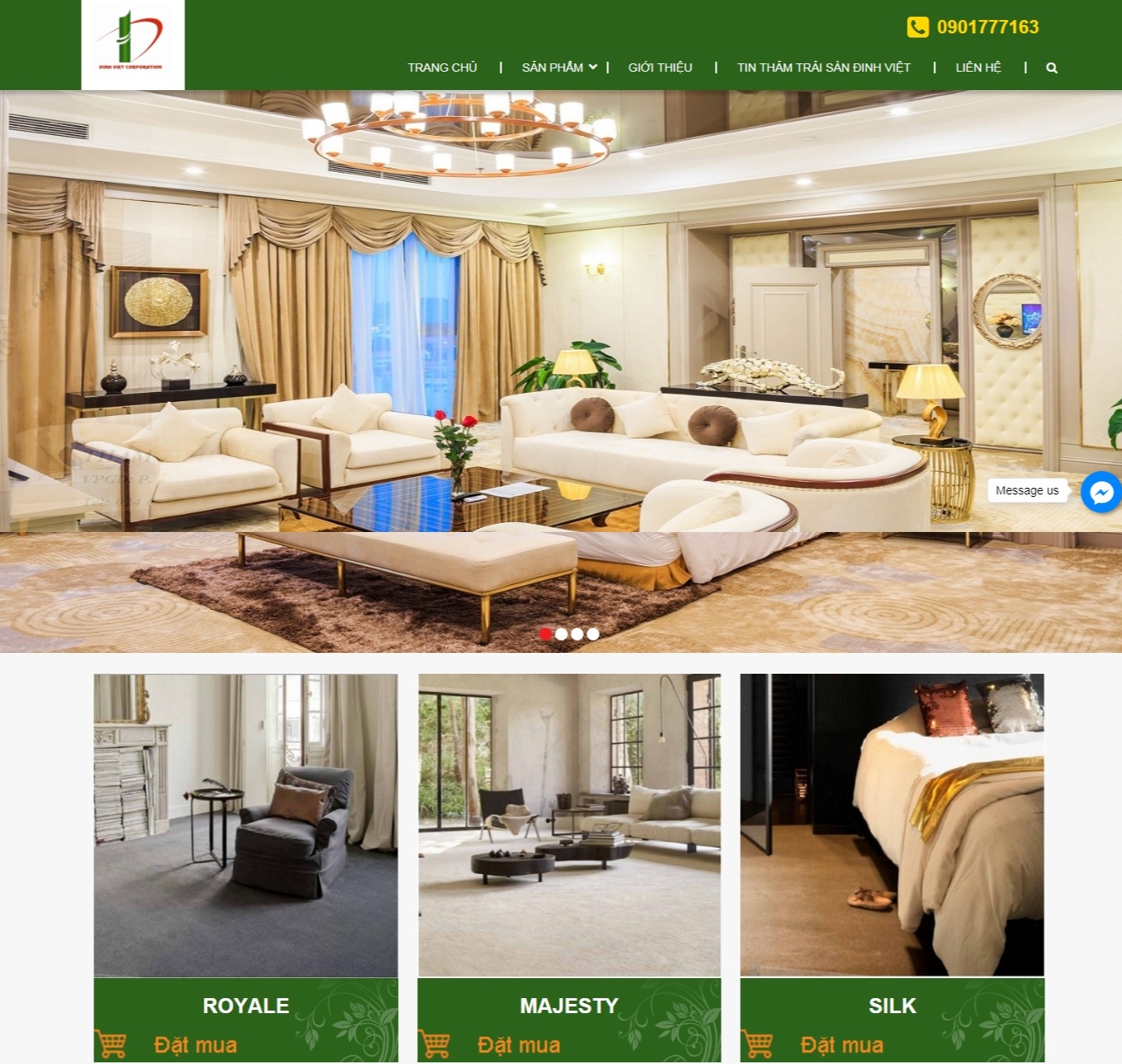Thiết kế web giá rẻ công ty cổ phần Đinh Việt