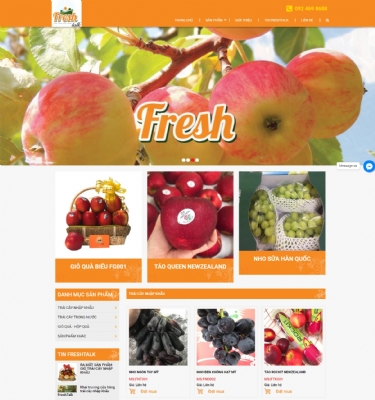 Thiết kế web giá rẻ công ty cổ phần Freshtalk Việt Nam