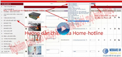 4.1. Chỉnh sửa Home - Hotline