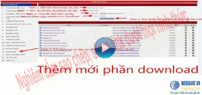 13. Download: Hướng dẫn thêm nội dung mới