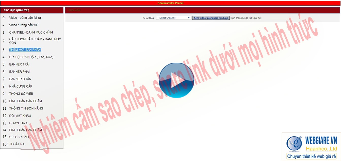 3.1. Thêm sản phẩm mới: Hướng dẫn thêm mới sản phẩm