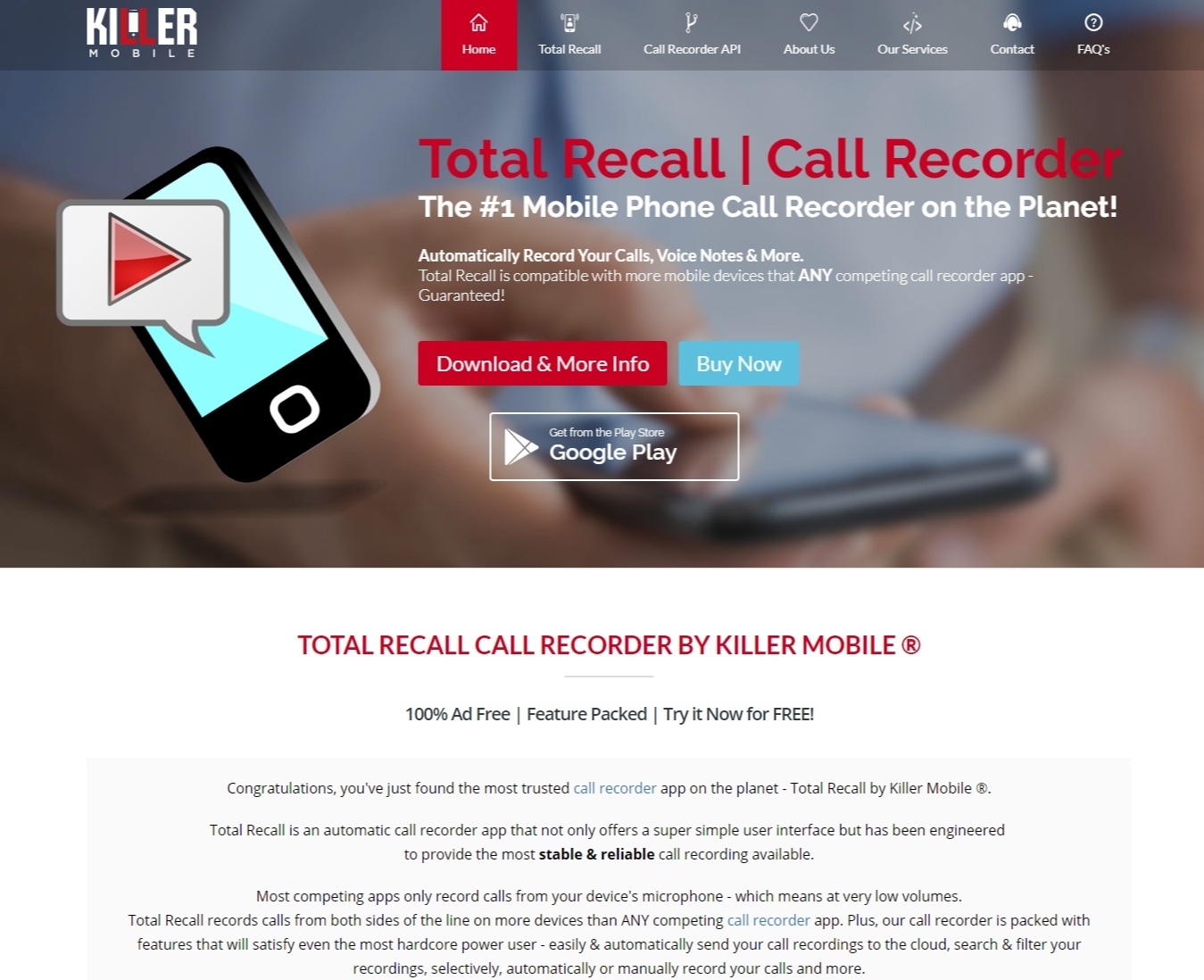 Thiết kế web giá rẻ Killer Mobile