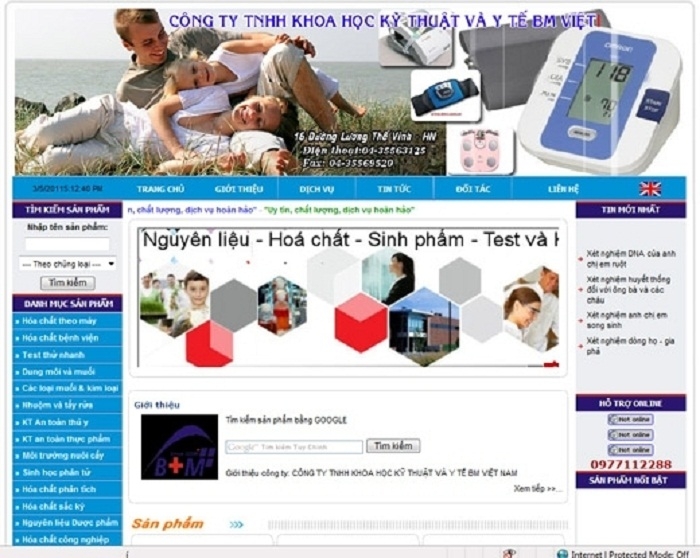 Thiết kế web giá rẻ công ty cổ phần công nghệ đầu tư BMV