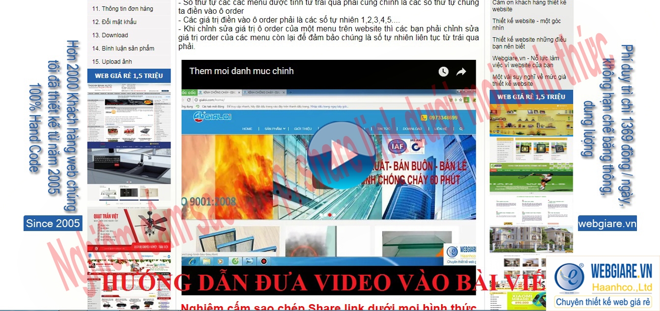 3.4. Thêm sản phẩm mới - Hướng dẫn đưa video vào bài viết