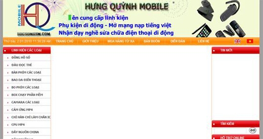 Thiết kế web giá rẻ công ty Sóc Sơn GSM