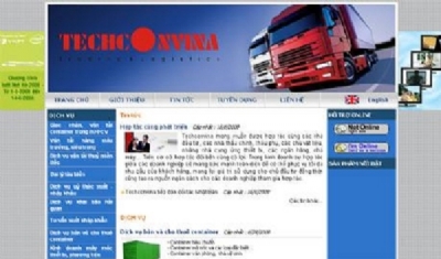 Thiết kế web giá rẻ công ty TNHH Techconvina Thương Vận