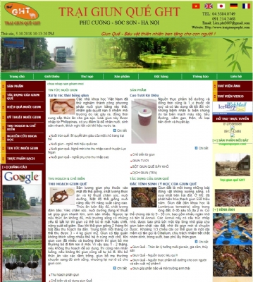 Thiết kế web giá rẻ trại giun quế PHT