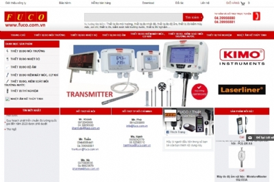 Thiết kế web giá rẻ thiết bị đo lường và kiểm tra Fuco