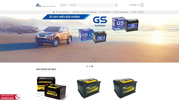 Thiết kế website giá rẻ ACQUYGS.VN