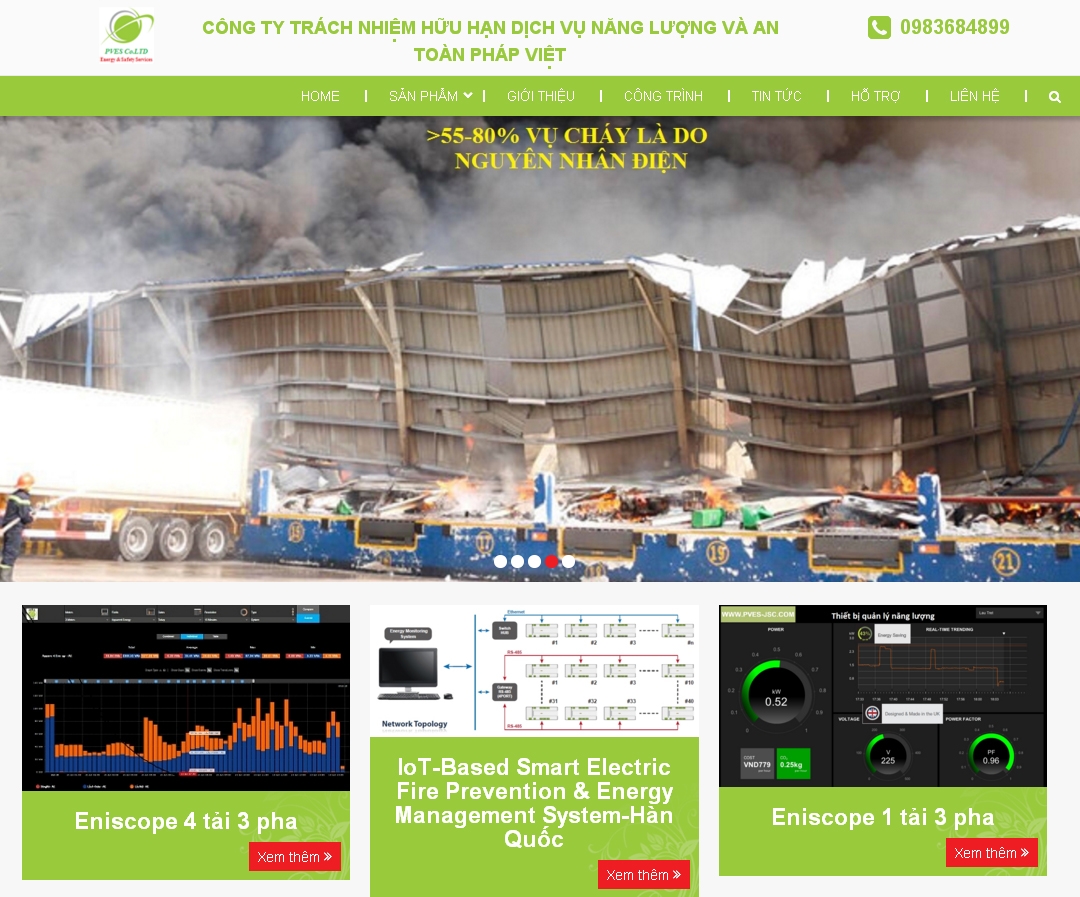 Thiết kế website ANTOANPHAPVIET.COM