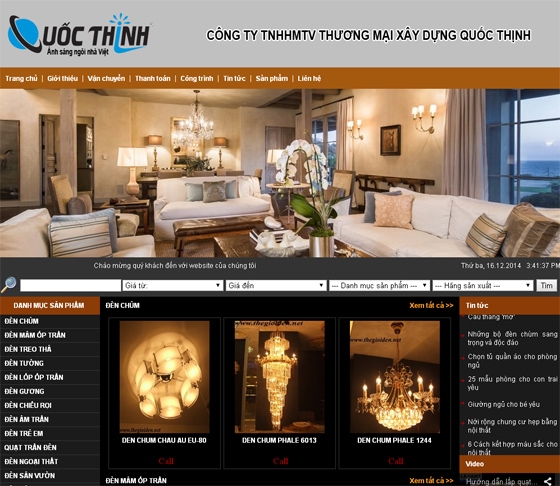 Thiết kế web site giá rẻ DENQUOCTHINH.COM