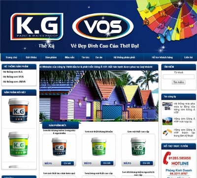 Thiết kế website DONGAHTP.COM