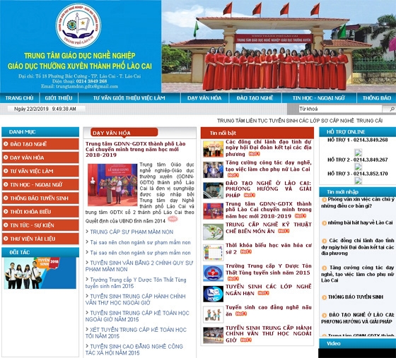 Thiết kế website GDNN-GDTXLAOCAI.VN