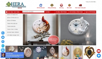 Thiết kế website giá rẻ HERADECOR.COM