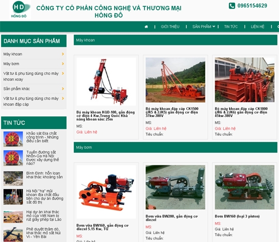 Thiết kế website HỒNG ĐÔ