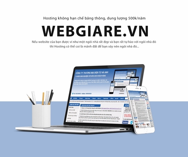 Hosting không hạn chế băng thông, dung lượng 500k/năm - Product image