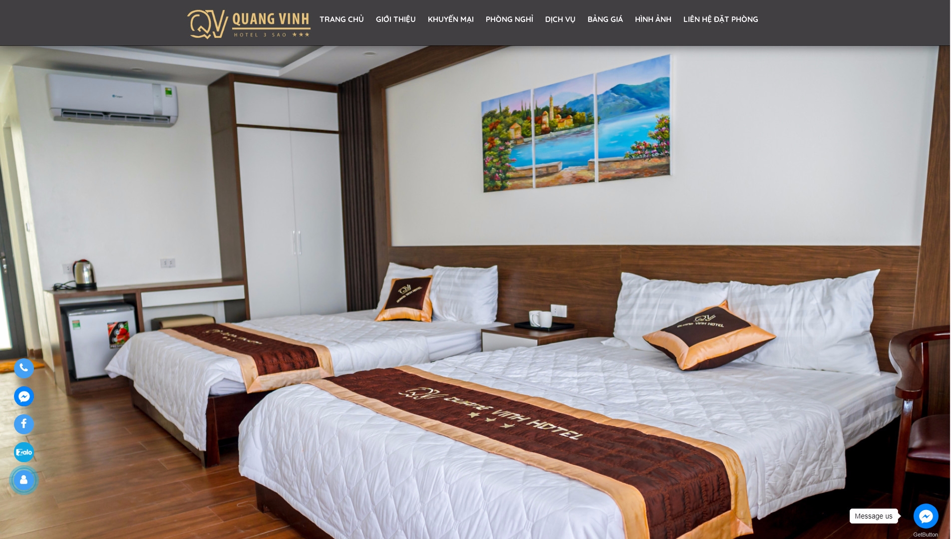 Thiết kế web giá rẻ KHÁCH SẠN QUANG VINH