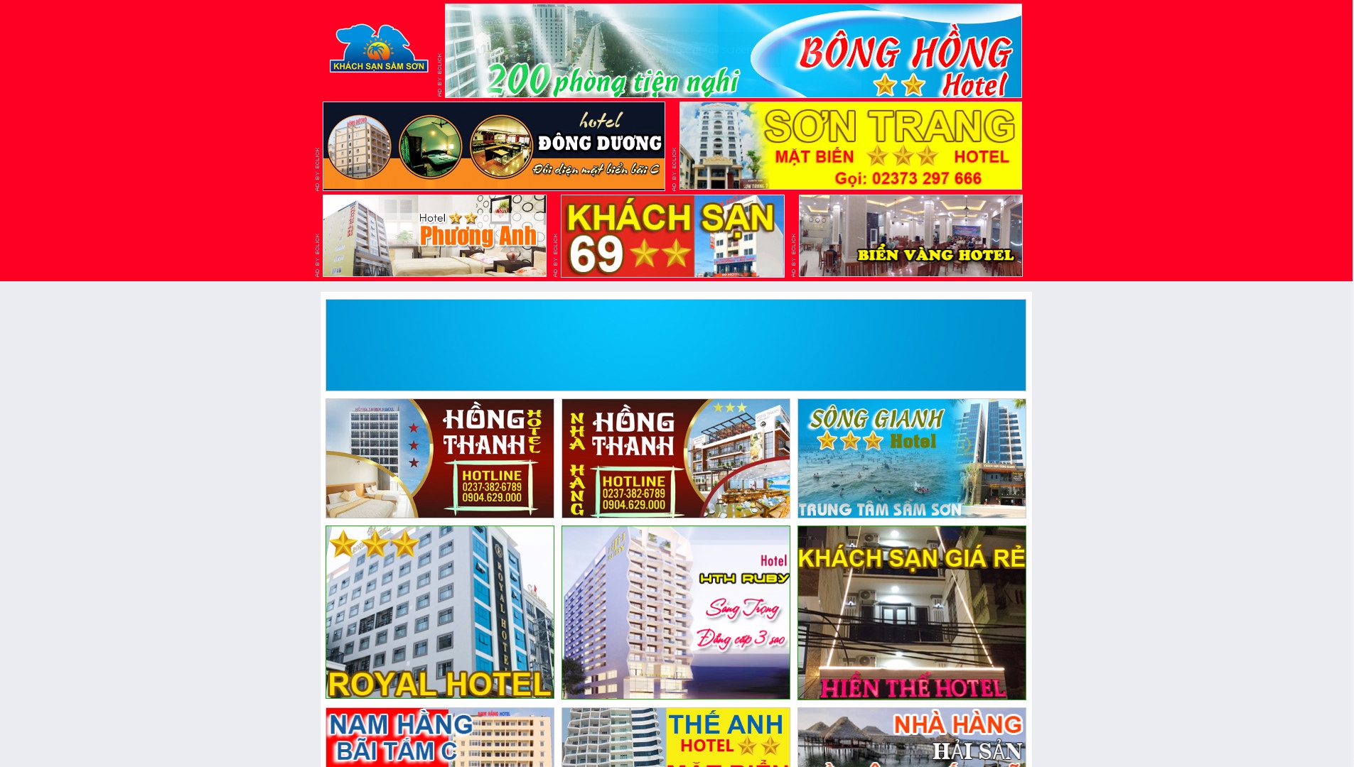 Thiết kế web giá rẻ KHÁCH SẠN SẦM SƠN