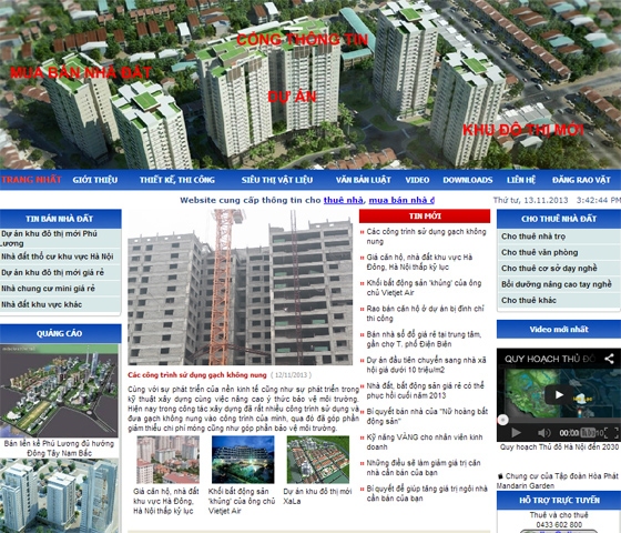 Thiết kế website : KHUVUCMUABANNHADAT.COM