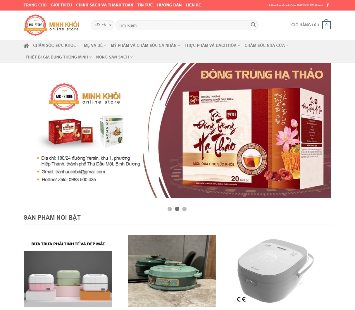 Thiết kế web giá rẻ MKSTOREBD