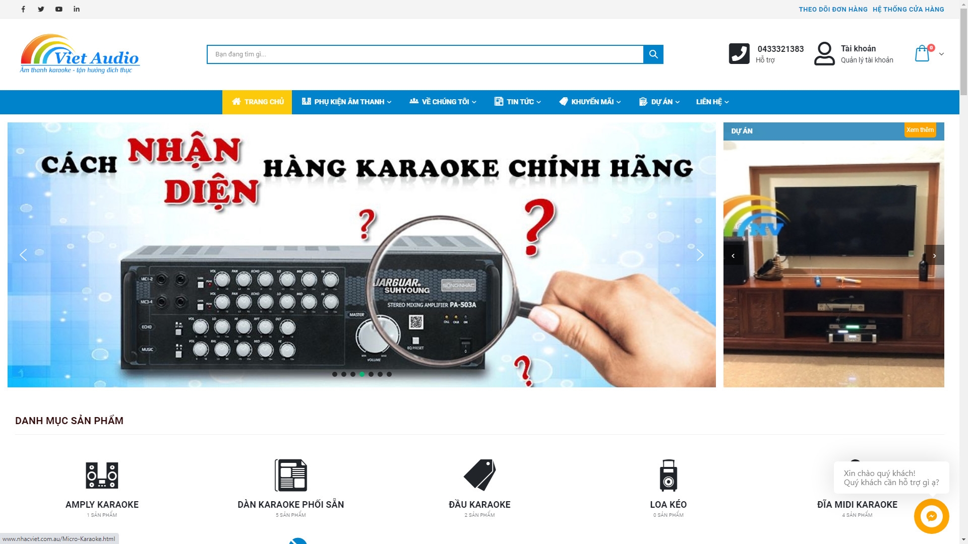 Thiết kế web giá rẻ NHACVIET.COM.AU