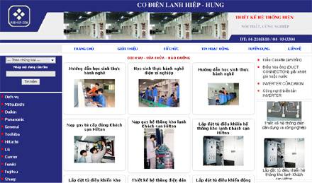 Thiết kế web giá rẻ trung tâm dịch vụ kỹ thuật hoàn hảo