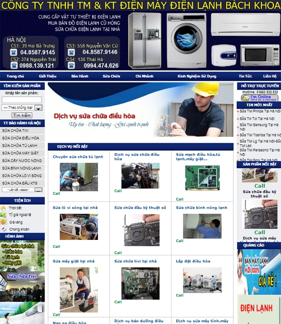 Thiết kế website : SUADIENMAY24H.COM
