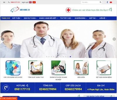 Thiết kế web giá rẻ SUCKHOE24.COM.VN