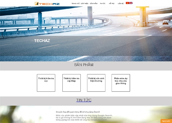 Thiết kế website TechAZ