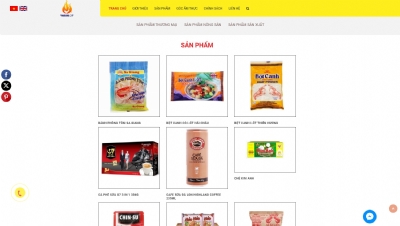 Thiết kế web giá rẻ THANGLONGFOOD.COM