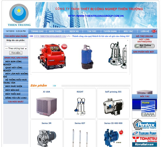 Thiết kế web : THIENTRUONGGROUP.COM.VN