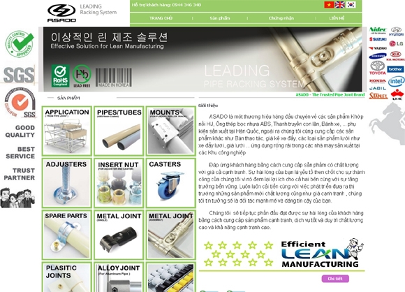 Thiết kế website giá rẻ ASADO.COM.VN