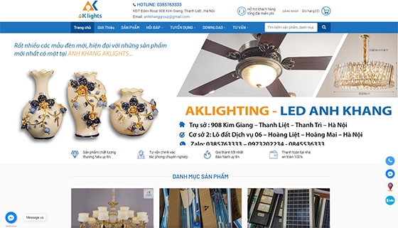 Thiết kế web giá rẻ LEDANHKHANG.COM