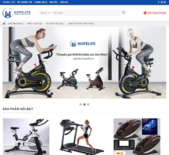 Thiết kế website giá rẻ HOPELIFE.VN