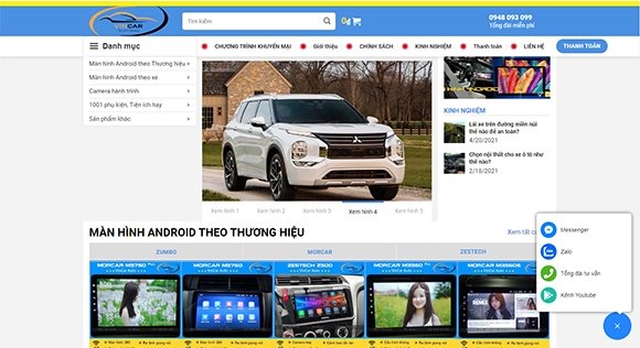Thiết kế website giá rẻ VINCAR.NET