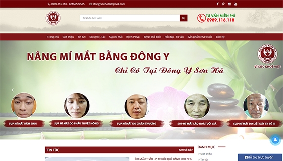 Thiết kế web giá rẻ DONGYSONHA.COM