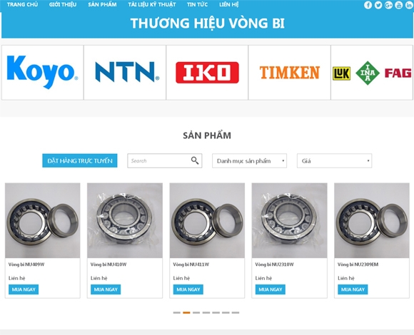 Thiết kế website CIHVINA.COM.VN