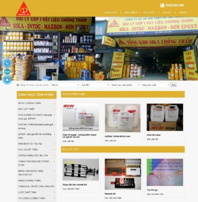 Thiết kế web giá rẻ công ty cổ phần xây dựng nội thất và thương mại Thành Đô