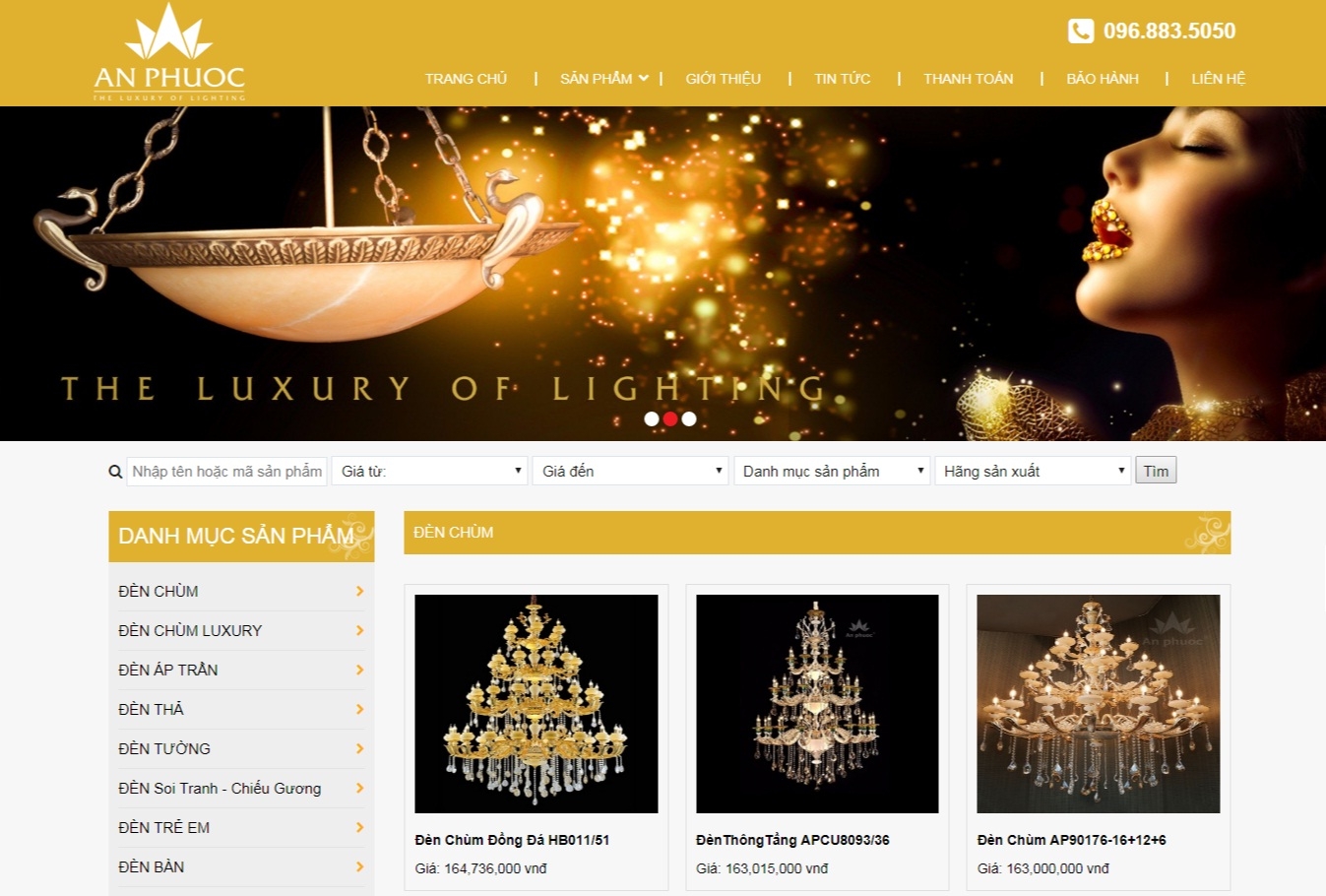 Thiết kế web giá rẻ công ty cổ phần xây dựng và thương mại An Phước