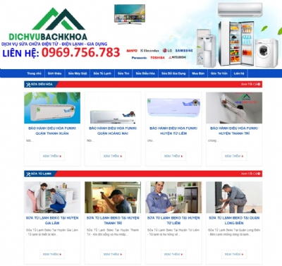 Thiết kế web giá rẻ dịch vụ sửa chữa 24h