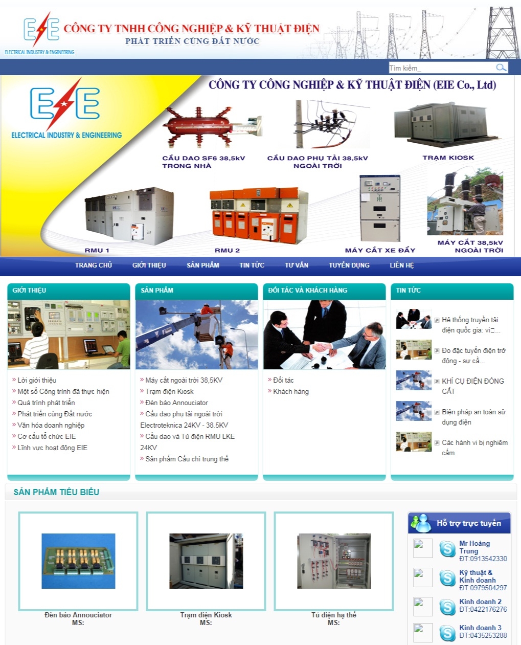 Thiết kế web giá rẻ công ty trách nhiệm hữu hạn công nghiệp và kỹ thuật điện
