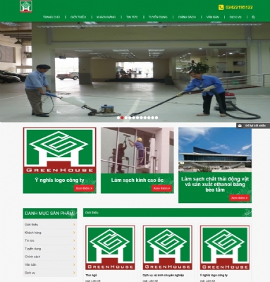 Thiết kế web giá rẻ công ty Green House