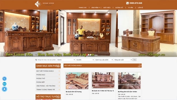 Thiết kế web giá rẻ MYNGHENGOCBICH.COM