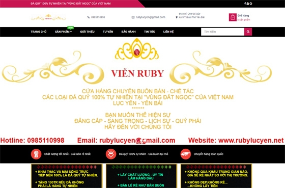 Thiết kế website: rubylucyen.net