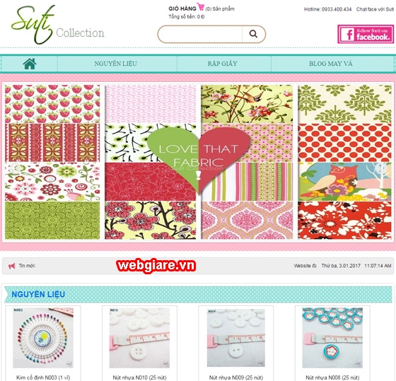 Thiết kế web site giá rẻ suticollection