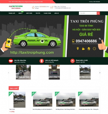 Thiết kế web giá rẻ công ty vận tải và du lịch Phát Đạt