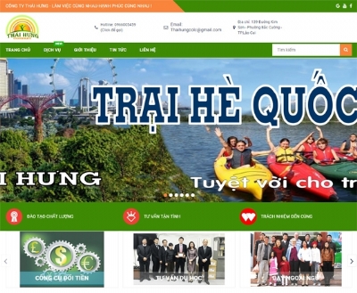 Thiết kế web giá rẻ THAIHUNGCO.VN