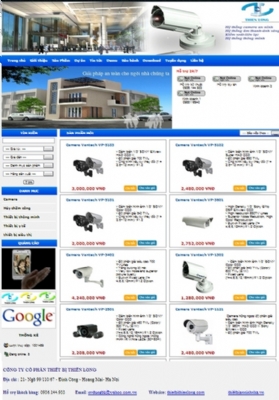 Thiết kế web giá rẻ công ty cổ phần thiết bị Thiên Long