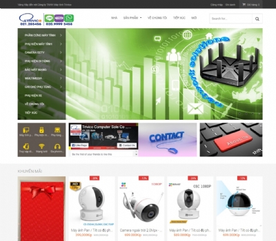 Thiết kế web giá rẻ công ty trivico Computer