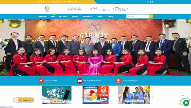 Thiết kế web giá rẻ YDCPLUS.EDU.VN